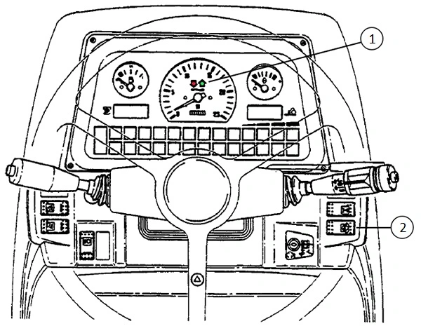 Dashboard van Massey Ferguson 6110-6190